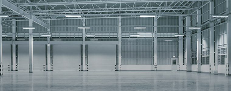 empty clean warehouse