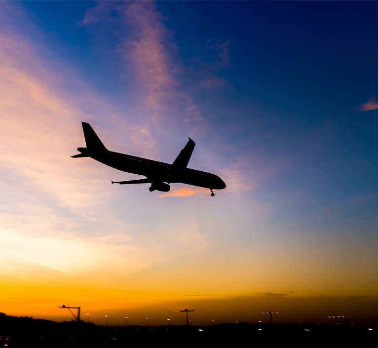cargo plane flying night