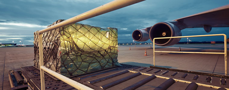 air freight ready to be loaded