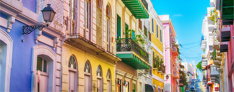 colorful street in puerto rico